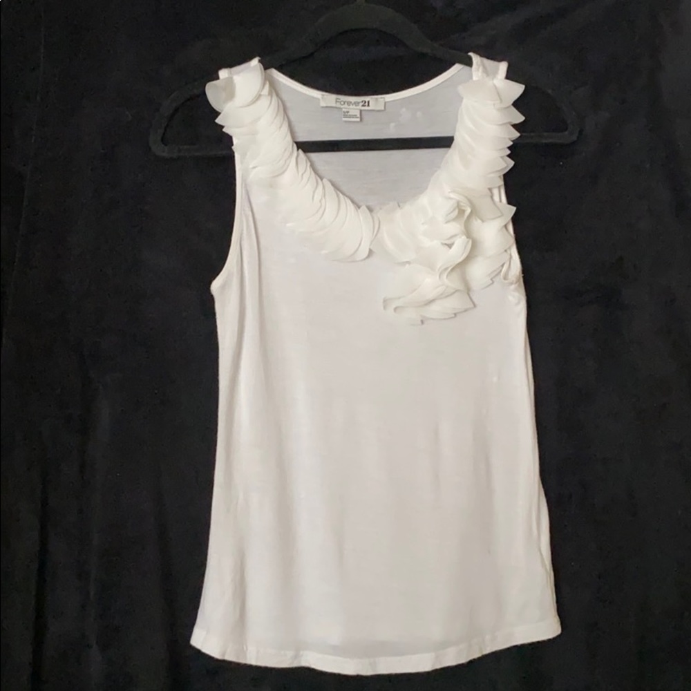 Classy white tank top